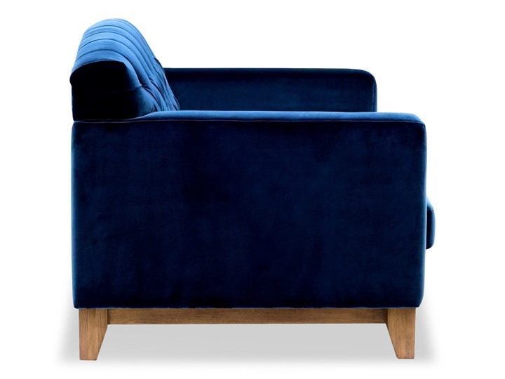 Sofa Ros 2-osobowa Welurowa (Welur bawełna 100% OLIWKOWY :welur/OLIWKOWY) Nóżki Na nóżkach Stała konstrukcja Materiał obicia Tkanina