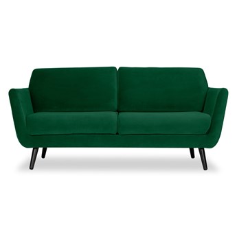 Sofa Aster 2-osobowa Welurowa (Welur bawełna 100% ZIELONY :welur/ZIELONY)