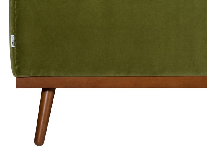 Sofa Klematisar 3-osobowa Welurowa z funkcją spania (Deluxe - welur łatwozmywalny PEACOCK :deluxe/PEACOCK) Głębokość 91 cm Stała konstrukcja Typ Gładkie Pomieszczenie Salon