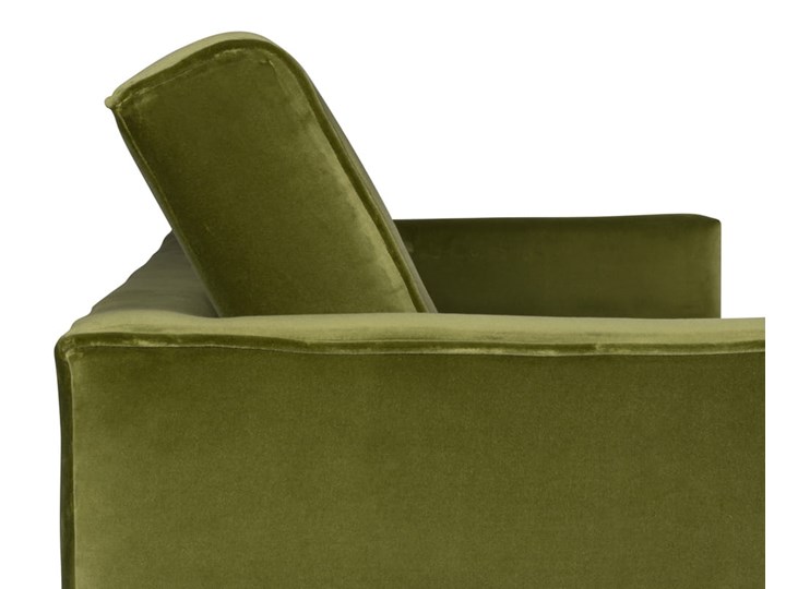 Sofa Klematisar 3-osobowa Welurowa z funkcją spania (Deluxe - welur łatwozmywalny PEACOCK :deluxe/PEACOCK) Stała konstrukcja Głębokość 91 cm Kolor Zielony
