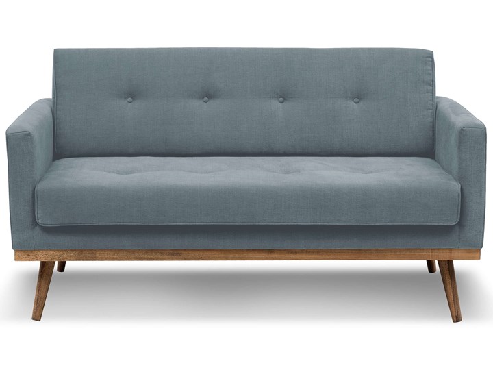 Sofa Klematisar 2-osobowa (Bawełna 63%, len 37% JASNOSZARY :len bawełna/jasnoszary) Głębokość 91 cm Funkcje Bez dodatkowych funkcji Stała konstrukcja Szerokość 155 cm Boki Z bokami