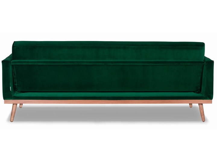 Sofa Klematisar 3-osobowa Welurowa z funkcją spania (Deluxe - welur łatwozmywalny PEACOCK :deluxe/PEACOCK) Głębokość 91 cm Stała konstrukcja Nóżki Na nóżkach