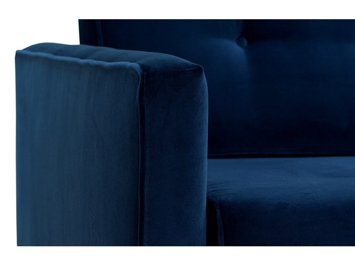 Sofa Klematisar 3-osobowa Welurowa z funkcją spania (Deluxe - welur łatwozmywalny PEACOCK :deluxe/PEACOCK) Stała konstrukcja Głębokość 91 cm Styl Klasyczny Typ Gładkie
