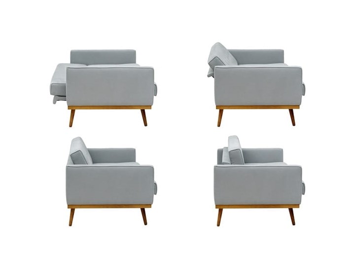 Sofa Klematisar 3-osobowa Welurowa z funkcją spania (Deluxe - welur łatwozmywalny PEACOCK :deluxe/PEACOCK) Głębokość 91 cm Typ Gładkie Stała konstrukcja Pomieszczenie Salon