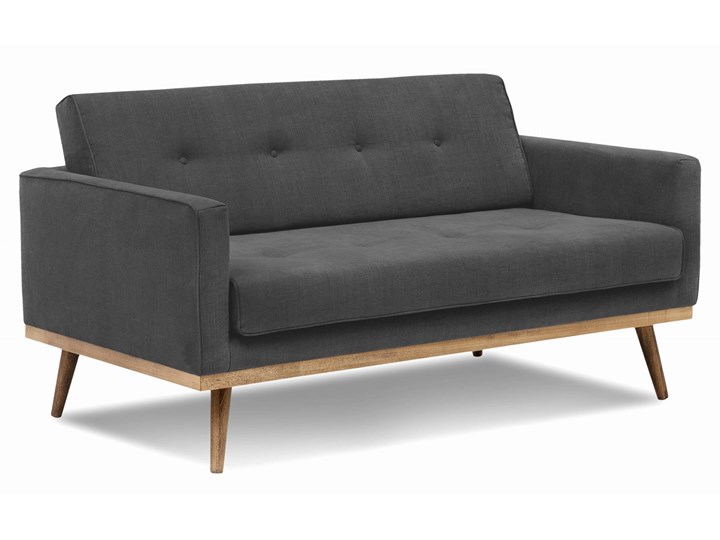 Sofa Klematisar 2-osobowa (Bawełna 63%, len 37% JASNOSZARY :len bawełna/jasnoszary) Szerokość 155 cm Stała konstrukcja Głębokość 91 cm Typ Pikowane
