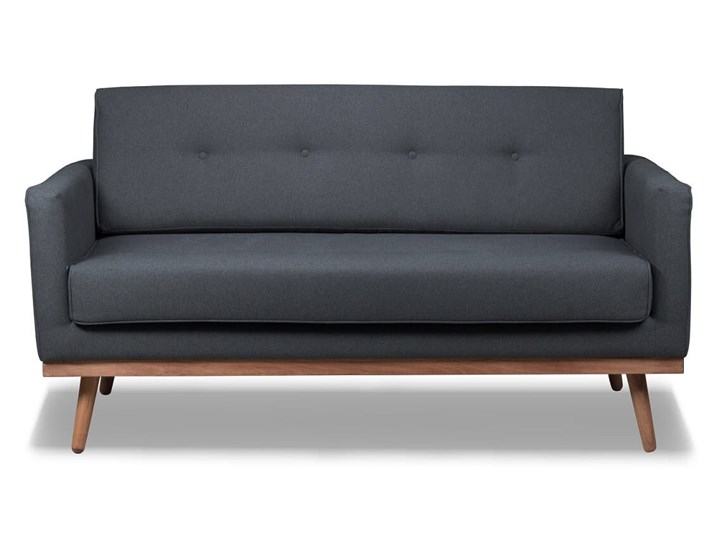 Sofa Klematisar 2-osobowa (Bawełna 63%, len 37% JASNOSZARY :len bawełna/jasnoszary) Stała konstrukcja Szerokość 155 cm Głębokość 91 cm Materiał obicia Tkanina