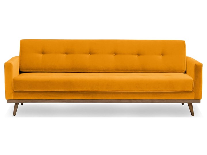 Sofa Klematisar 3-osobowa Welurowa z funkcją spania (Deluxe - welur łatwozmywalny PEACOCK :deluxe/PEACOCK) Stała konstrukcja Kolor Zielony Głębokość 91 cm Kategoria Sofy i kanapy