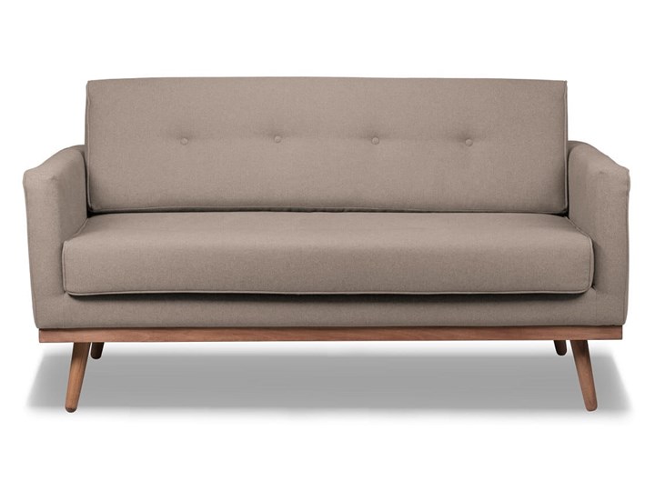 Sofa Klematisar 2-osobowa (Bawełna 63%, len 37% JASNOSZARY :len bawełna/jasnoszary) Typ Pikowane Stała konstrukcja Głębokość 91 cm Szerokość 155 cm Nóżki Na nóżkach