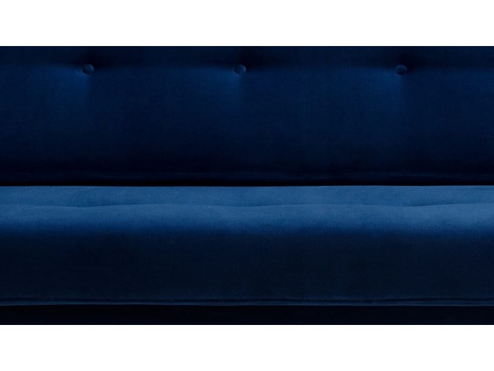 Sofa Klematisar 3-osobowa Welurowa z funkcją spania (Deluxe - welur łatwozmywalny PEACOCK :deluxe/PEACOCK) Stała konstrukcja Typ Gładkie Głębokość 91 cm Wielkość Trzyosobowa