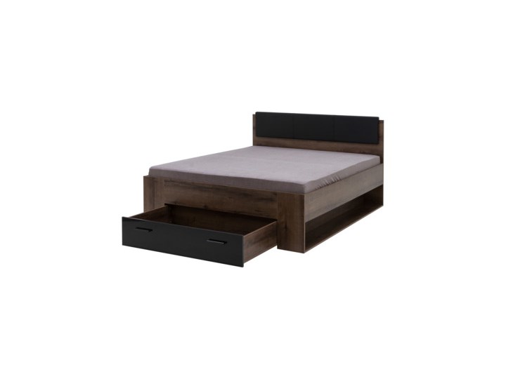 Salony Agata Łóżko JAWA 1S JWL1162-C587 Drewno Styl Glamour Łóżko drewniane Kolor Brązowy
