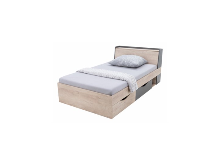 Salony Agata Łóżko DELTA 120 z szufladami i stelażem 120x200 Tradycyjne Płyta MDF Płyta meblowa Drewno Rozmiar materaca 120x200 cm