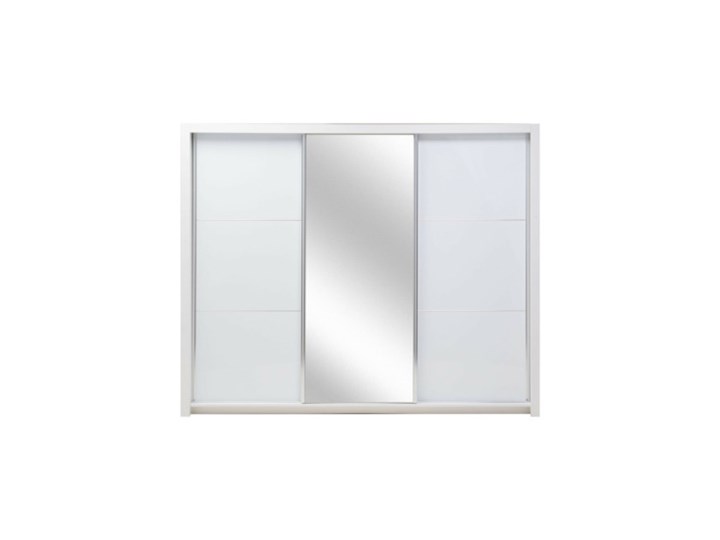 Salony Agata Szafa SIENA 3D TYP 12 z oświetleniem Płyta laminowana Rodzaj drzwi Przesuwne Płyta MDF Tworzywo sztuczne Pomieszczenie Garderoba
