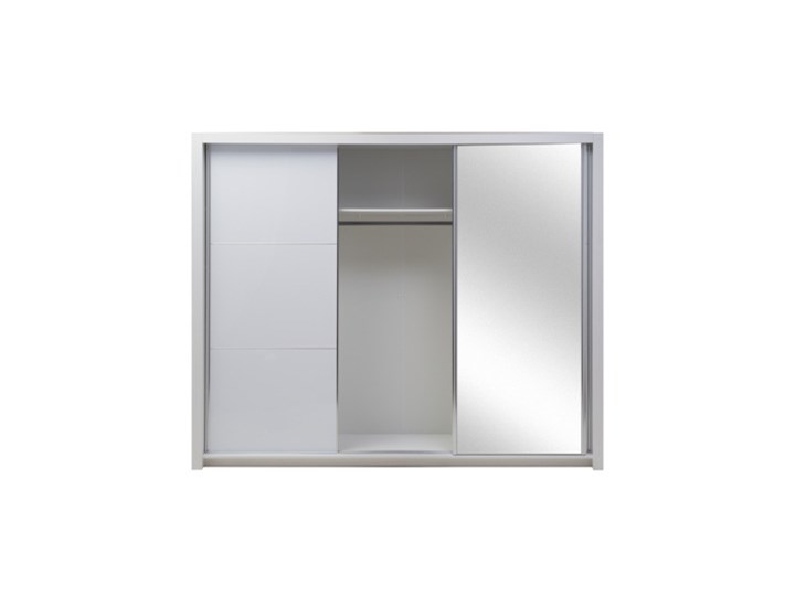 Salony Agata Szafa SIENA 3D TYP 12 z oświetleniem Płyta MDF Płyta laminowana Tworzywo sztuczne Lustro