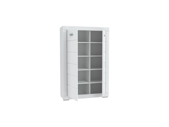 Salony Agata Szafka SNOW SNWK521 Metal Płyta laminowana Kolor Biały Płyta meblowa Płyta MDF Kategoria Szafki i regały