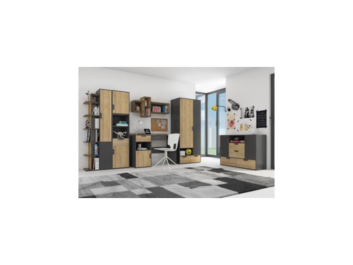 Salony Agata Szafa narożna NANO system 1 Pomieszczenie Garderoba Drewno Płyta laminowana Płyta MDF Tworzywo sztuczne Kategoria Szafy do garderoby