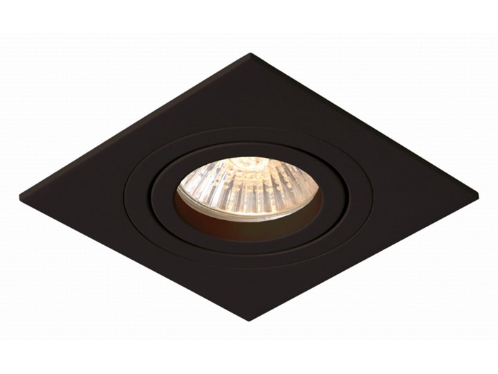 Metis 1 oprawa wpuszczana 1 x 50W GU10 kwadratowa czarna prosta płaska minimalistyczna oczko Light ...