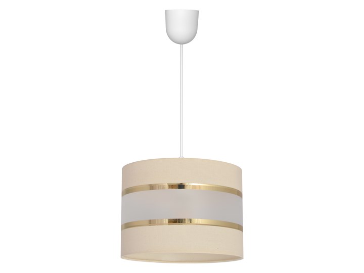 Lampa abażur HELEN W-0801/1 EC+GO+MAT Lampa z abażurem Tworzywo sztuczne Tkanina Styl Klasyczny