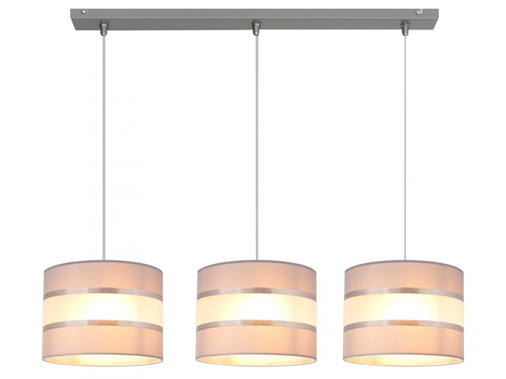 Lampa abażur HELEN W-L 0801/3 EC+GO+MAT Lampa z abażurem Tkanina Tworzywo sztuczne Styl Nowoczesny