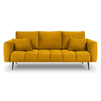 Żółta sofa z aksamitnym obiciem Interieurs 86 Octave
