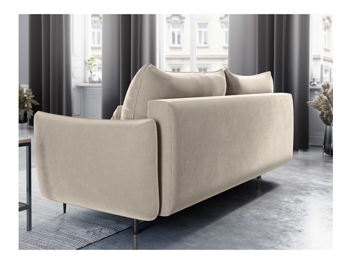 Beżowa sofa rozkładana ze schowkiem Cosmopolitan Design Vermont Kategoria Sofy i kanapy Typ Gładkie