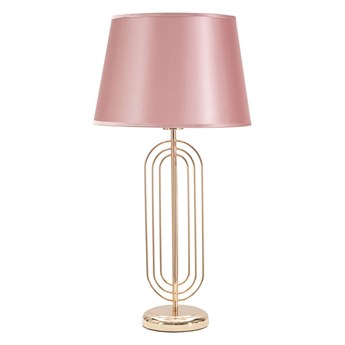 Różowa lampa stołowa Mauro Ferretti Krista, wys. 64 cm