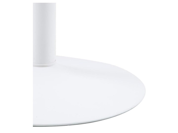 Biały okrągły stół Actona Ibiza, ⌀ 110 cm Płyta MDF Metal Styl Minimalistyczny