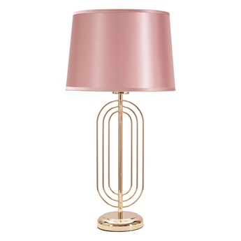 Różowa lampa stołowa Mauro Ferretti Krista, wys. 55 cm
