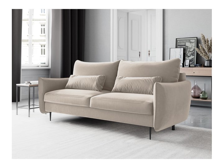 Beżowa sofa rozkładana ze schowkiem Cosmopolitan Design Vermont Kategoria Sofy i kanapy
