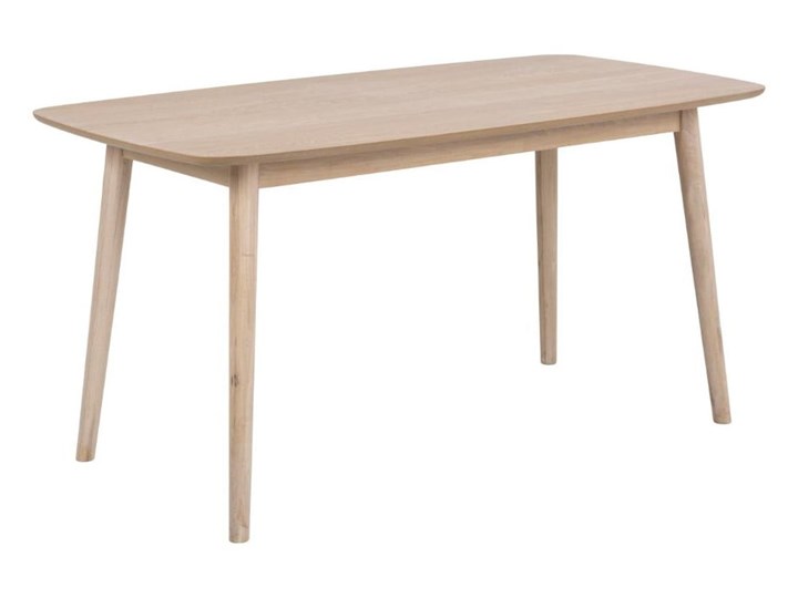 Stół z konstrukcją z drewna dębowego Actona Nagano, 150x80 cm Długość 150 cm  Drewno Kolor Beżowy