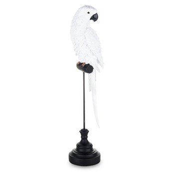PARROT figurka papuga na czarnym stojaku, wys. 45 cm