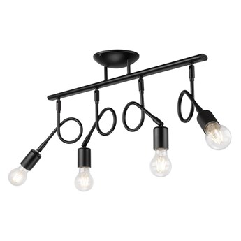 HARRY lampa sufitowa 4-punktowa czarna