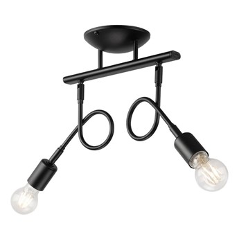 HARRY lampa sufitowa 2-punktowa czarna