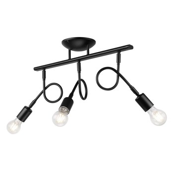 HARRY lampa sufitowa 3-punktowa czarna