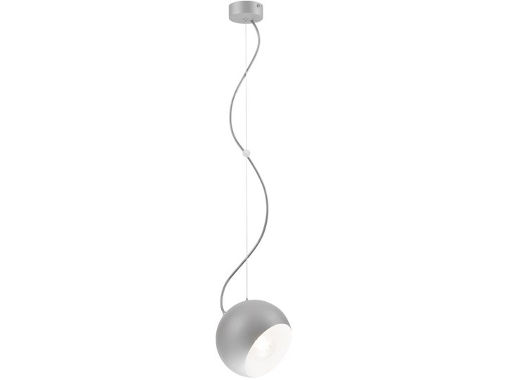 INEZ lampa wisząca 1-punktowa srebrna Kolor Srebrny Lampa z kloszem Metal Kategoria Lampy wiszące
