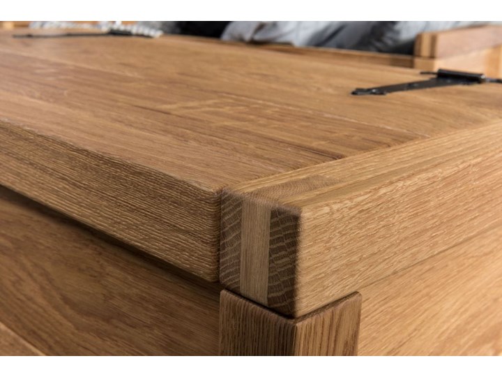 Skrzynia mała dębowa - Box 1 Soolido Meble Styl Industrialny
