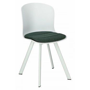 Krzesło Story 20 białe PP, zielone siedz isko kod: 5902385752503