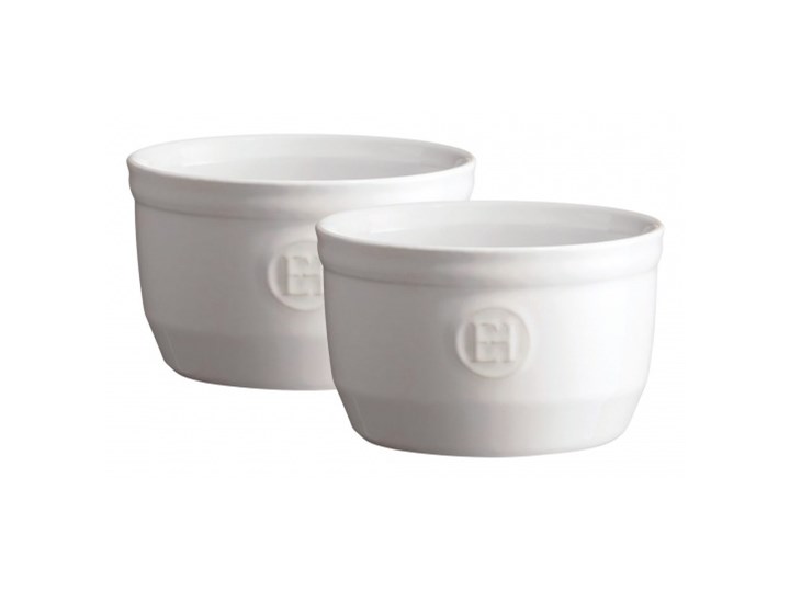 Zestaw dwóch miseczek do zapiekania typu ramekin - N°10 - biały kod: EH114010 Kokilka Naczynie do zapiekania Kategoria Naczynia do zapiekania