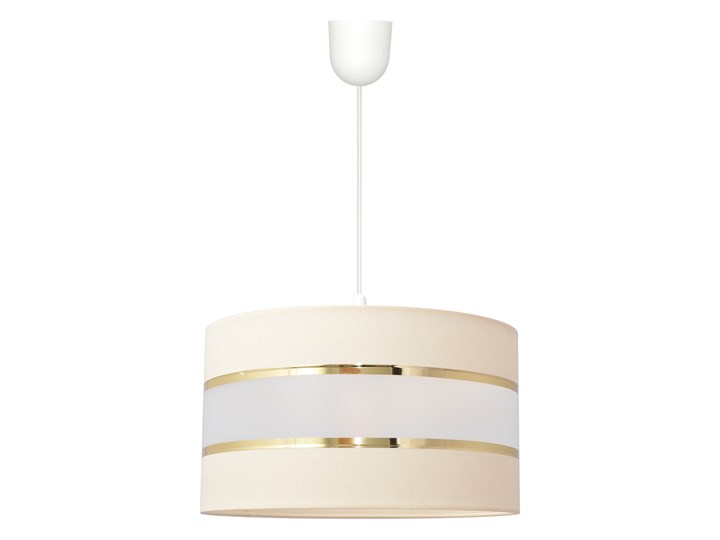 Lampa abażur HELEN W-0803/1 EC+GO+MAT Tkanina Lampa z abażurem Tworzywo sztuczne Styl Glamour