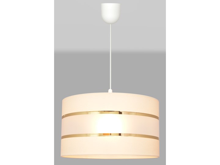 Lampa abażur HELEN W-0803/1 EC+GO+MAT Styl Klasyczny Tworzywo sztuczne Lampa z abażurem Tkanina Styl Nowoczesny