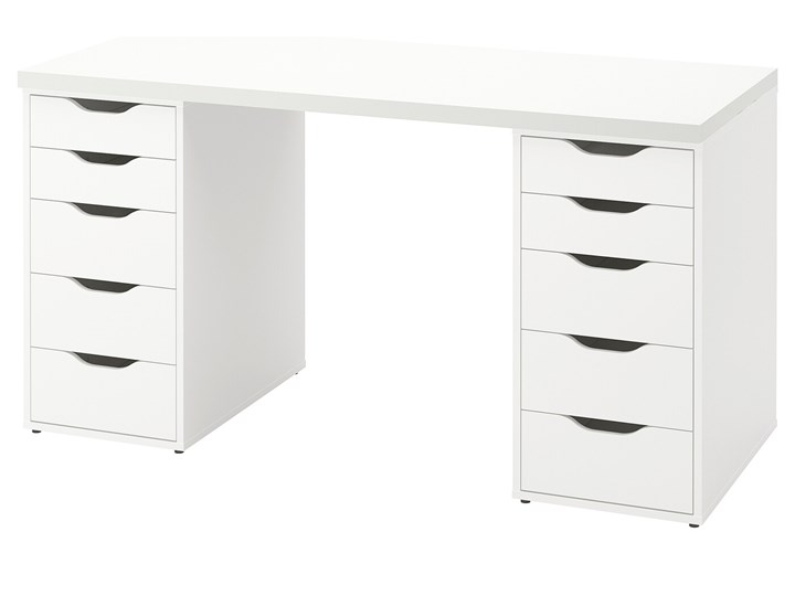 LAGKAPTEN / ALEX Biurko Głębokość 60 cm Szerokość 140 cm Szerokość 60 cm Płyta MDF Kategoria Biurka