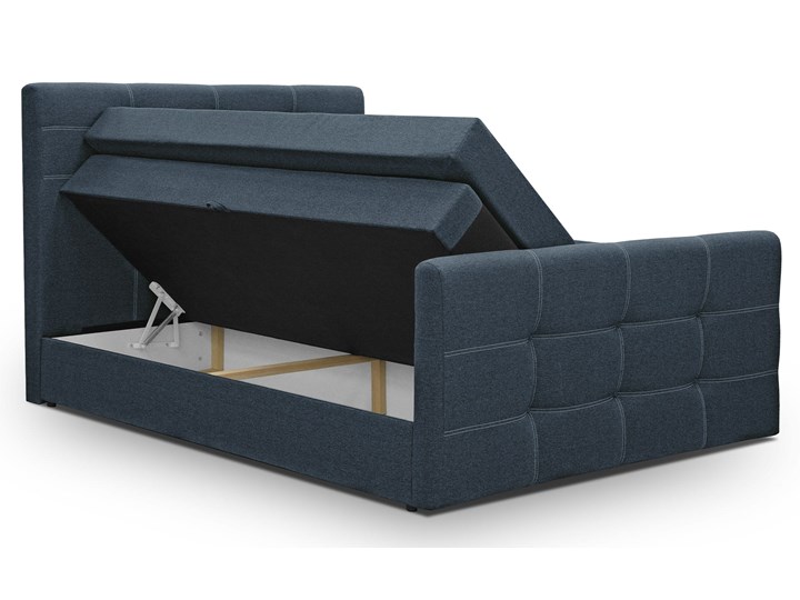 Łóżko do sypialni 160x200 w stylu kontynentalnym BLING Łóżko kontynentalne Łóżko tapicerowane Kolor Szary