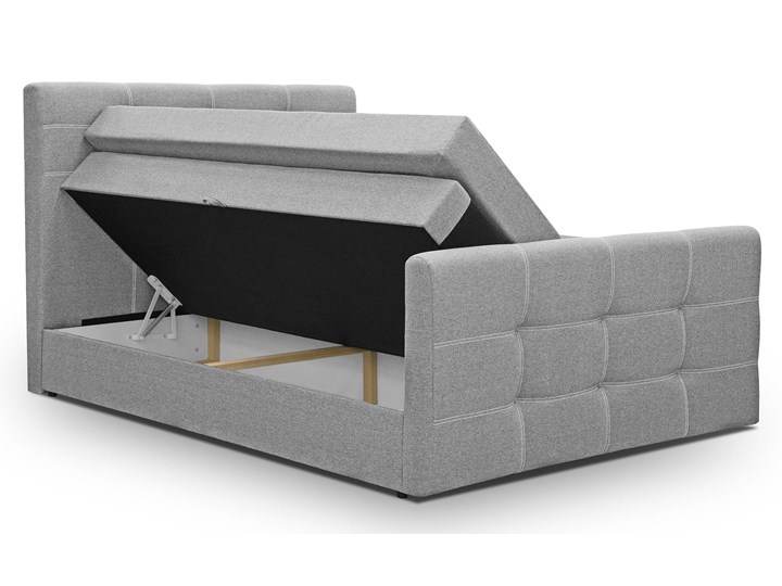 Łóżko do sypialni 160x200 w stylu kontynentalnym BLING Łóżko kontynentalne Łóżko tapicerowane Kolor Szary
