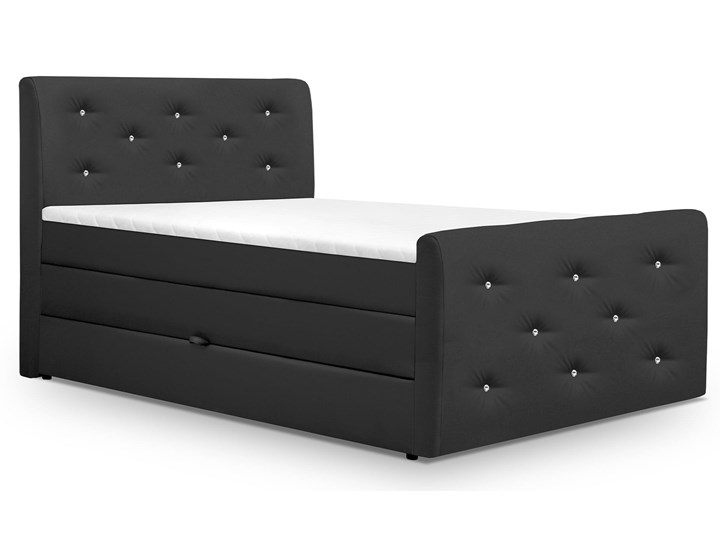 Łóżko do sypialni 160x200 w stylu kontynentalnym BLING Łóżko kontynentalne Łóżko tapicerowane Kolor Szary