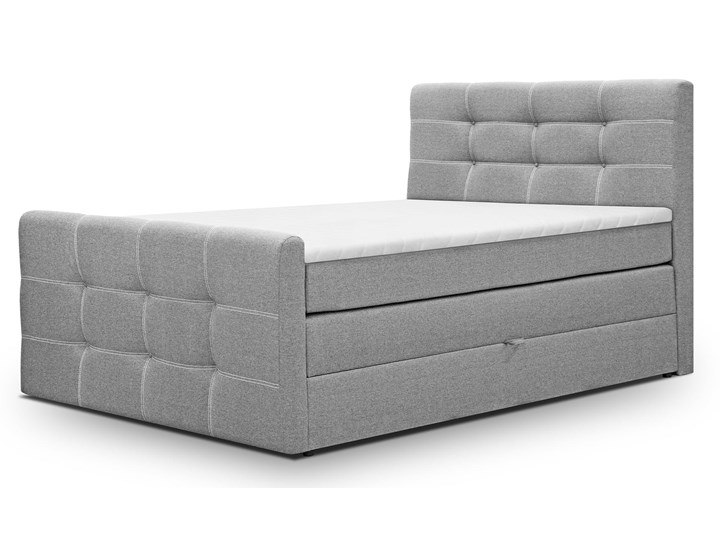 Łóżko do sypialni 160x200 w stylu kontynentalnym BLING Rozmiar materaca 160x200 cm Łóżko tapicerowane Łóżko kontynentalne Kolor Szary