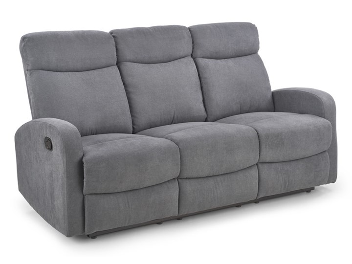 Sofa Oslo 3S Rozkładana Popielaty Głębokość 95 cm Modułowe Wielkość Trzyosobowa Typ Gładkie