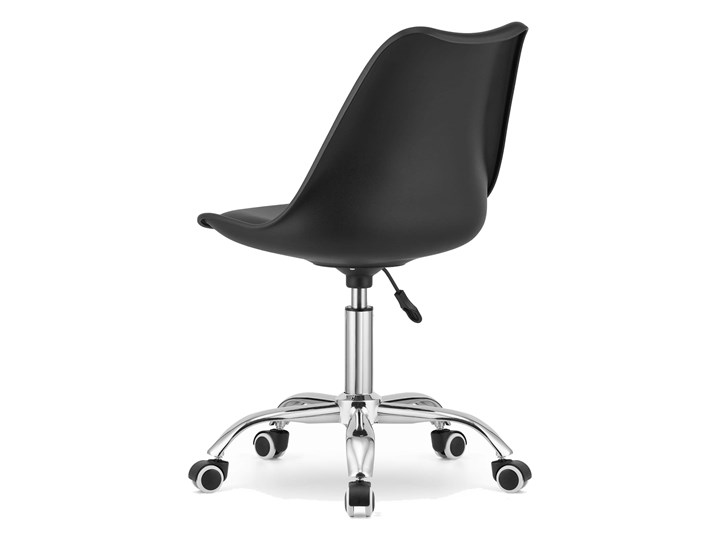 Krzesło obrotowe biurowe MSA009 czarny Tworzywo sztuczne Styl Nowoczesny Skóra ekologiczna Krzesło do biurka Pomieszczenie Biuro i pracownia