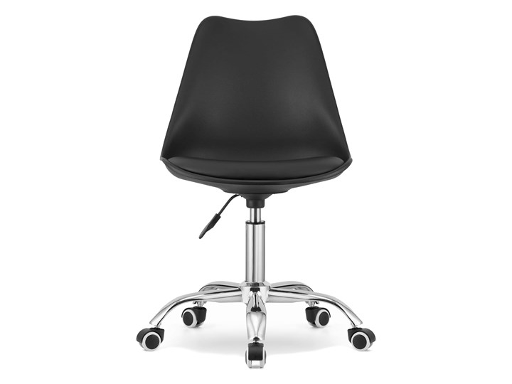 Krzesło obrotowe biurowe MSA009 czarny Tworzywo sztuczne Skóra ekologiczna Krzesło do biurka Styl Nowoczesny