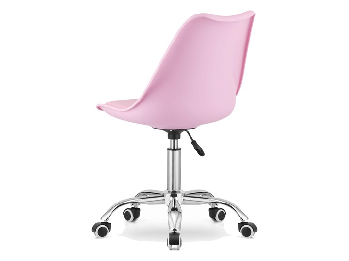 Krzesło obrotowe biurowe MSA009 różowe Skóra ekologiczna Tworzywo sztuczne Krzesło do biurka Kategoria Krzesła kuchenne