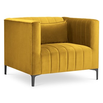 Fotel Annite 90x74 cm żółty
