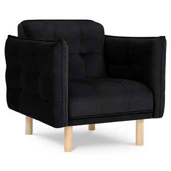 Fotel Mulli 90x88 cm czarny